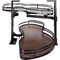 Hardware Resources 18" Oil Rubbed Bronze and Walnut Blind Corner Swingout for Openings on the Right of the Blind BCSO218BOWD-RH - alternate 1
